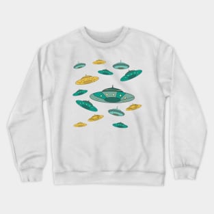 Colorful UFO Crewneck Sweatshirt